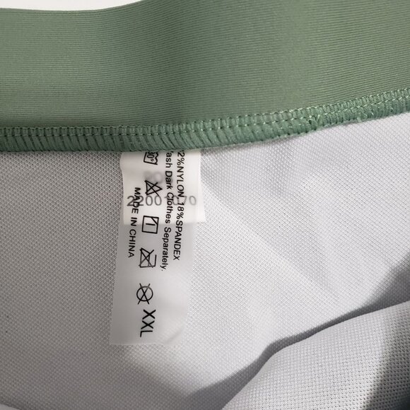 NWT Tempt Me High Waisted Sporty Scoop Neck Bikini set in Army Green Size XXL - Picture 5 of 11